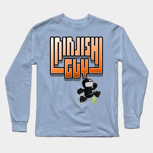 Ninjish Guy in Low Res World Long Sleeve T-Shirt